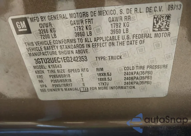 3GTU2UEC1EG242353: 40982144