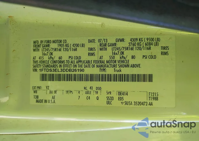 1FTDS3EL3DDB26190: 40983176