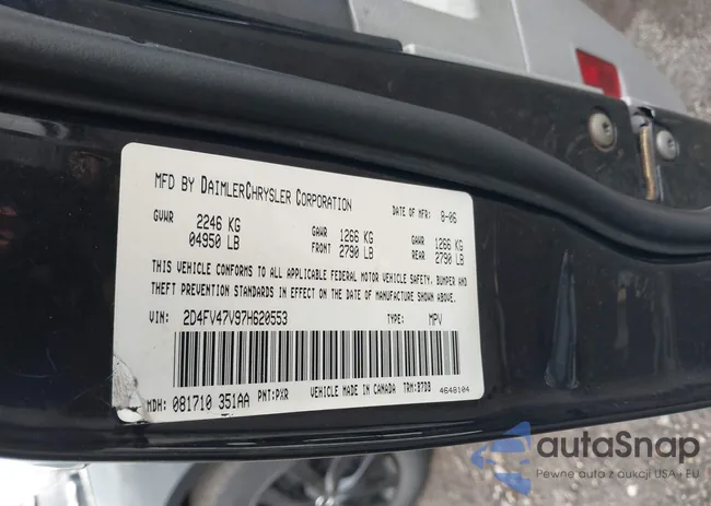 2D4FV47V97H620553: 40984081