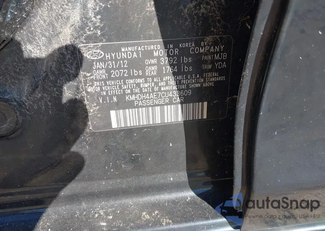 KMHDH4AE7CU433609: 40986083