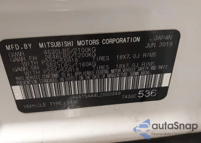 JA4AT5AA4LZ000349: 40987563