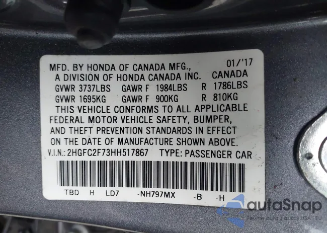 2HGFC2F73HH517867: 40990586