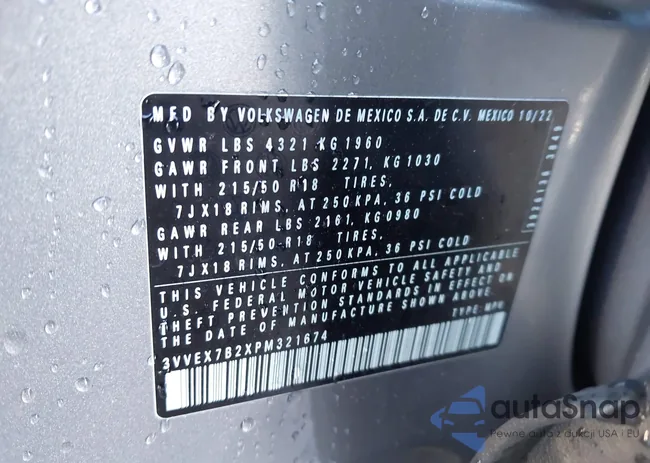 3VVEX7B2XPM321674: 40992508