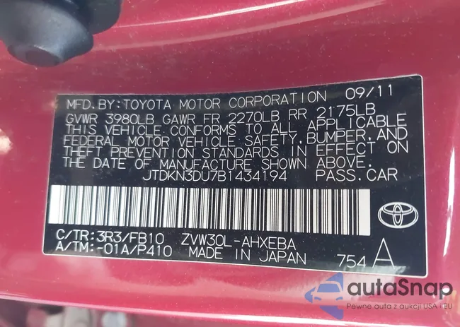 JTDKN3DU7B1434194: 40994835