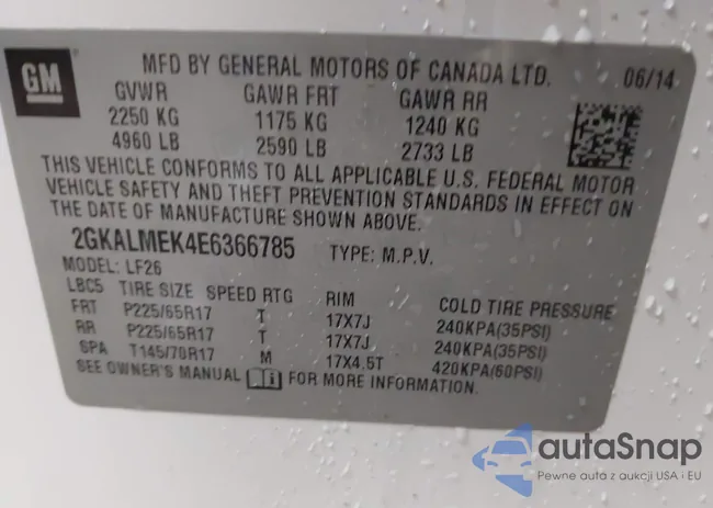 2GKALMEK4E6366785: 40997764