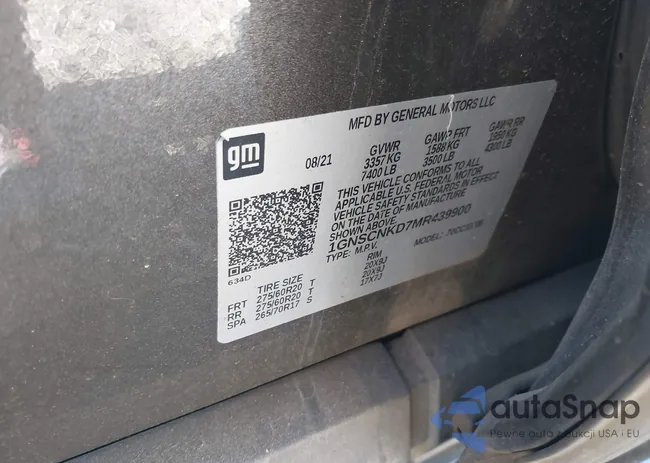 1GNSCNKD7MR439900: 40997306