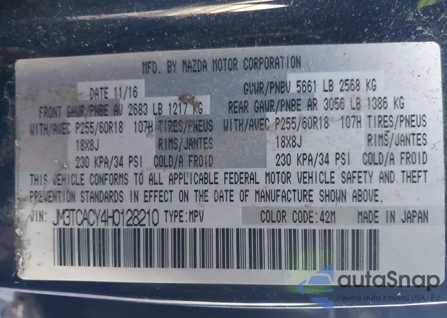 JM3TCACY4H0128210: 41003473