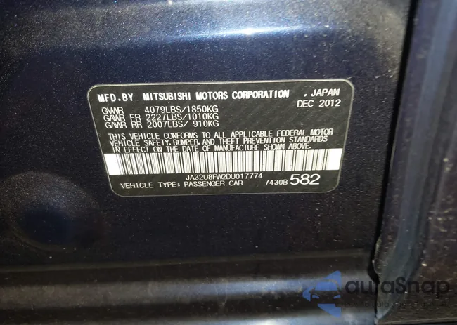 JA32U8FW2DU017774: 41006025