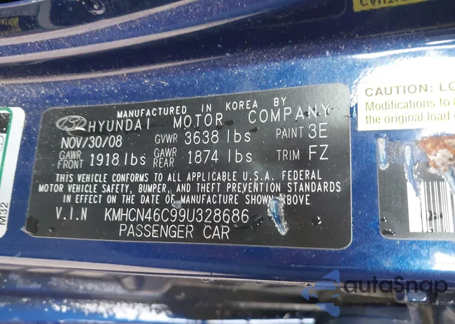 KMHCN46C99U328686: 41007348