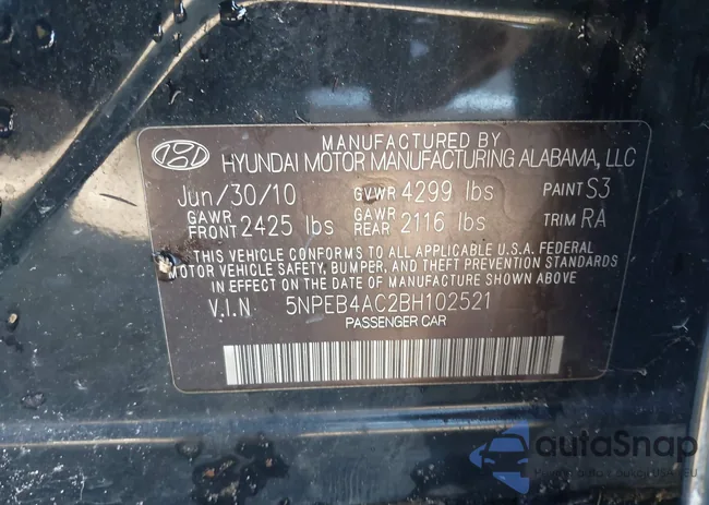 5NPEB4AC2BH102521: 41008346