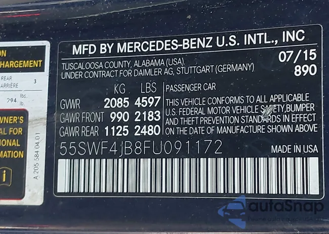 55SWF4JB8FU091172: 41010767