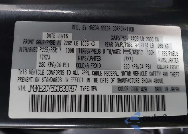 JM3KE2CY6G0639797: 41010364