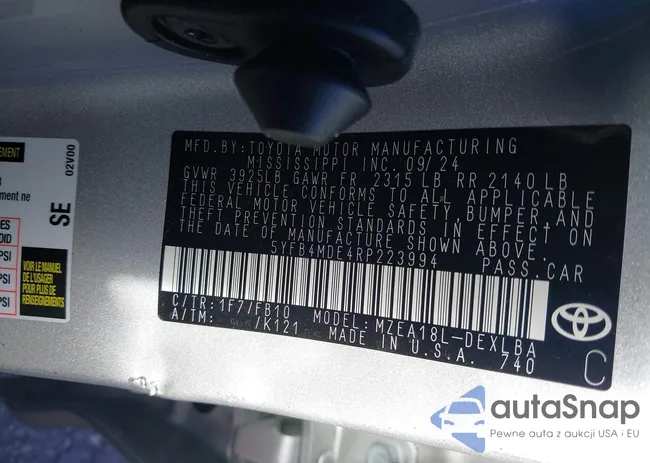 5YFB4MDE4RP223994: 41013224