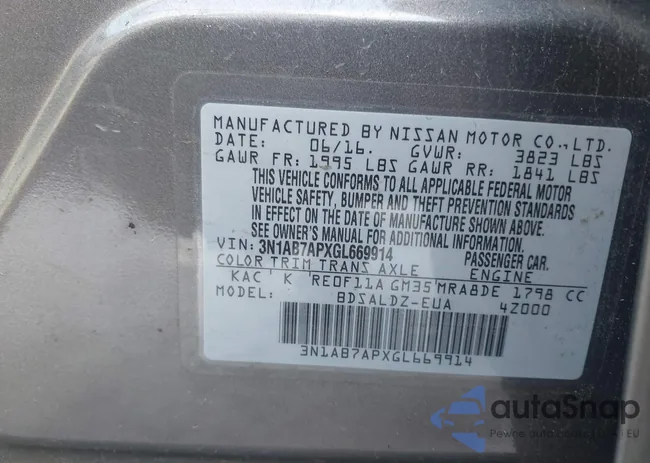 3N1AB7APXGL669914: 41020368