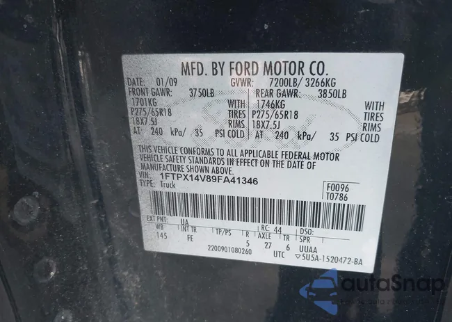 1FTPX14V89FA41346: 41023397