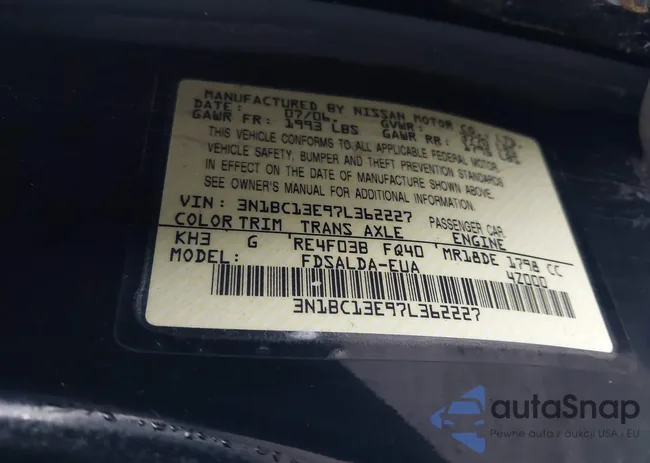 3N1BC13E97L362227: 41028399