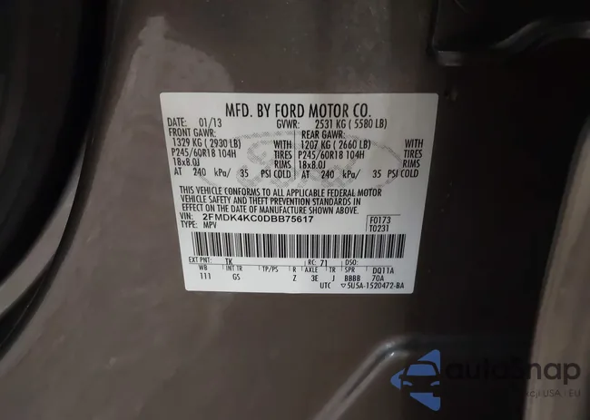 2FMDK4KC0DBB75617: 41036474