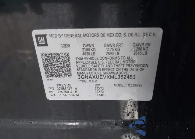 3GNAXUEVXML352451: 41037294