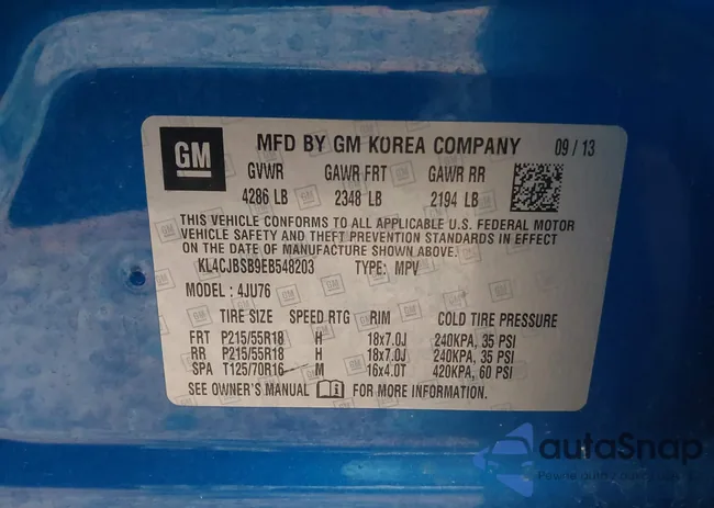 KL4CJBSB9EB548203: 41039380