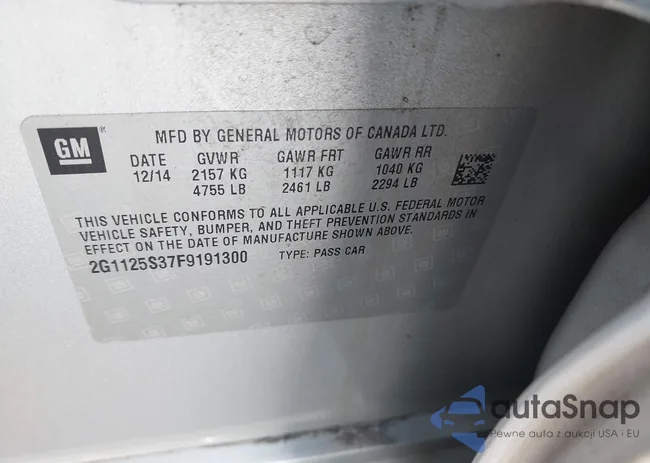 2G1125S37F9191300: 41041286