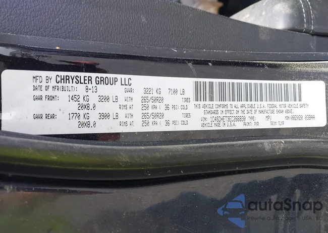 1C4SDHET3EC266830: 41044363