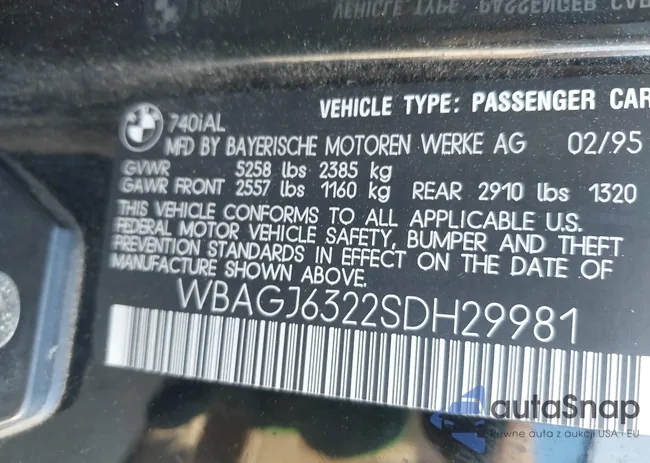 WBAGJ6322SDH29981: 41047074