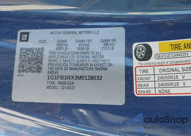 1G1FB1RX3M0128032: 41050713