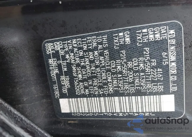 JN8AF5MV6FT563202: 41051465