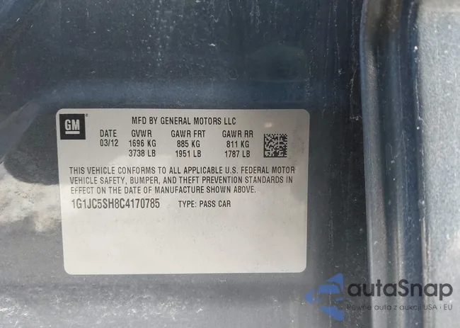 1G1JC5SH8C4170785: 41053126