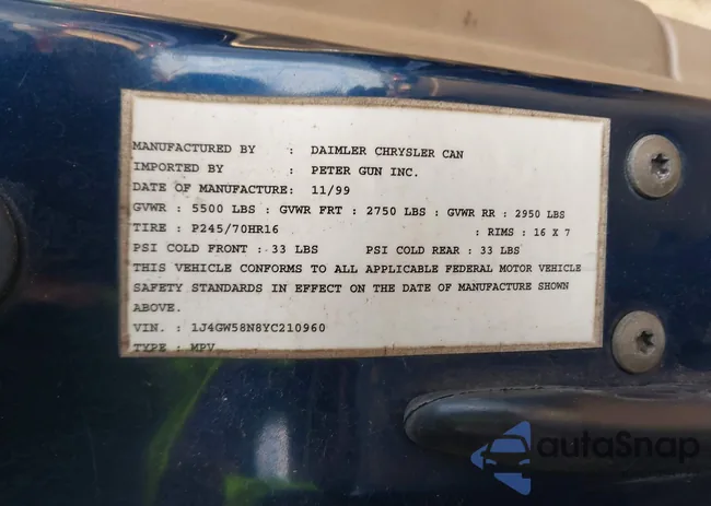 1J4GW58N8YC210960: 41054742