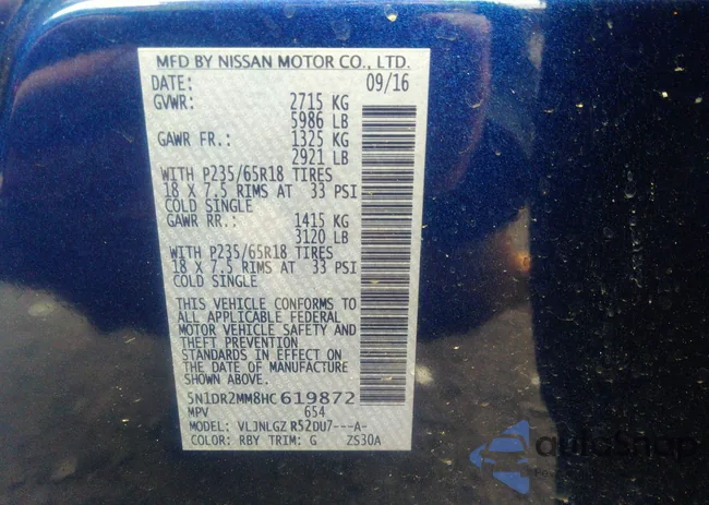 5N1DR2MM8HC619872: 41054364