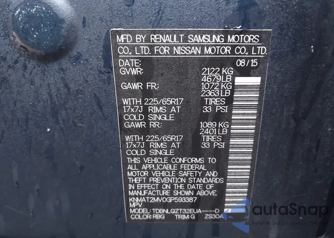 KNMAT2MV0GP593387: 41057153