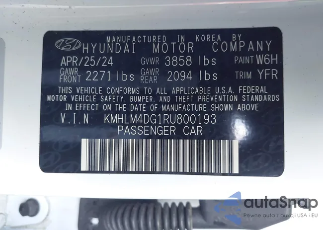 KMHLM4DG1RU800193: 41059187