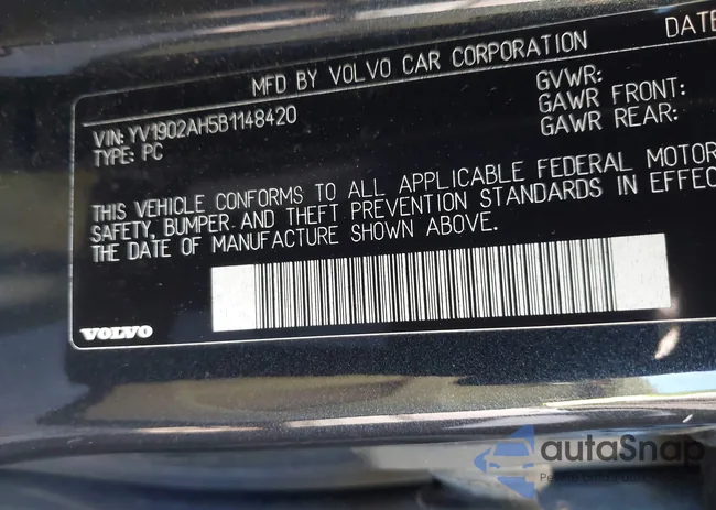 YV1902AH5B1148420: 41064053