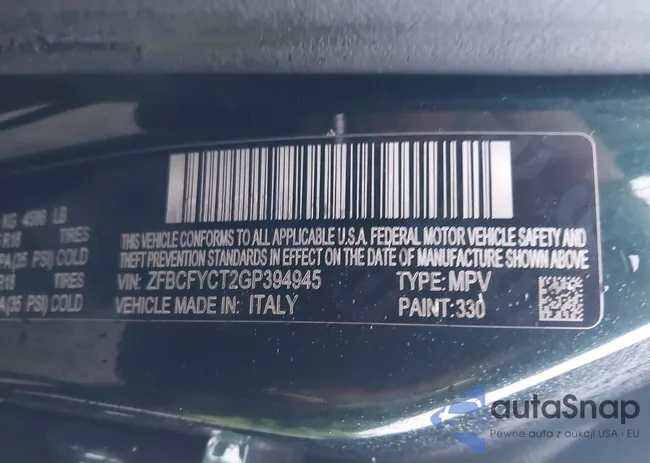 ZFBCFYCT2GP394945: 41064168