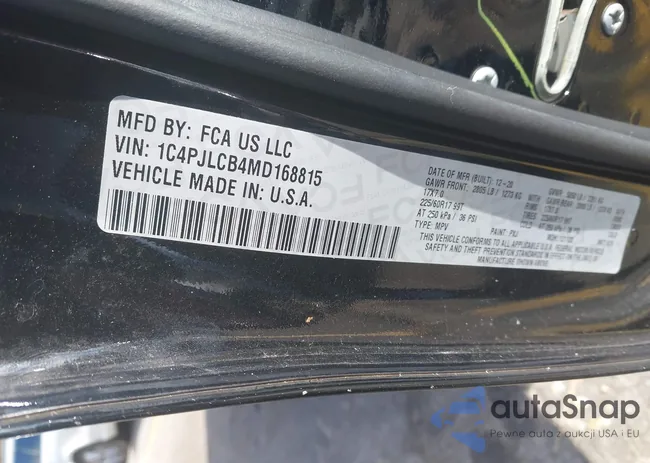1C4PJLCB4MD168815: 41068065