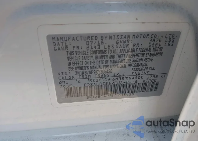 3N1AB7AP9KY205430: 41069757