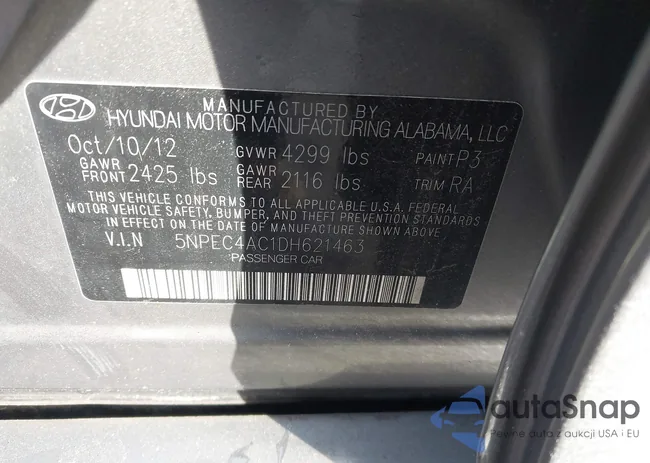 5NPEC4AC1DH621463: 41070577