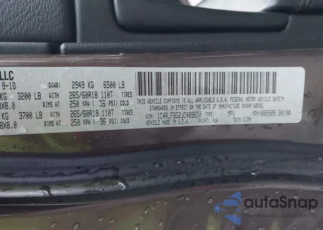 1C4RJFBG2JC489650: 41080869