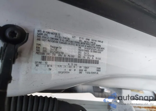 1FADP3F22FL353327: 41081558