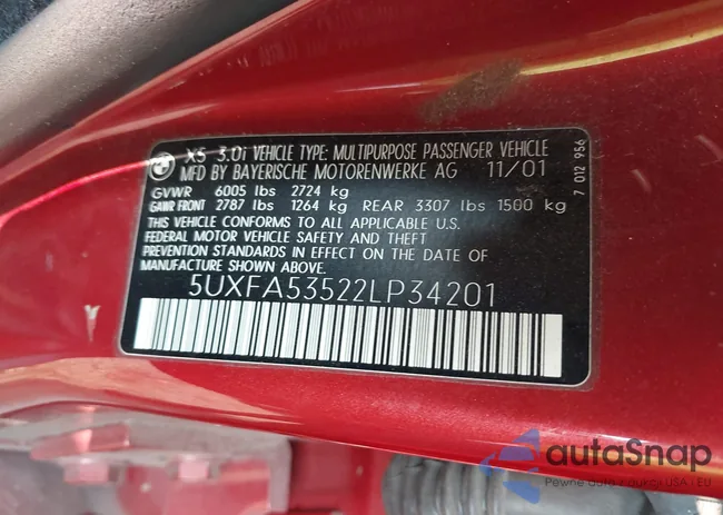 5UXFA53522LP34201: 41081729