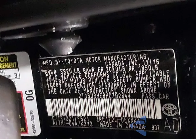 2T1BURHE8HC792644: 41081884