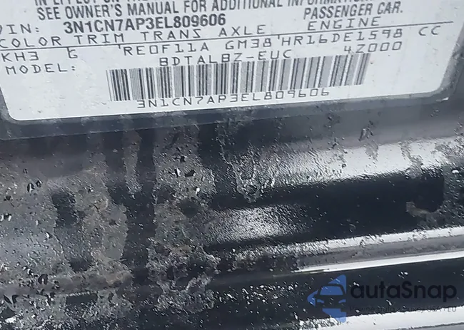 3N1CN7AP3EL809606: 41082534