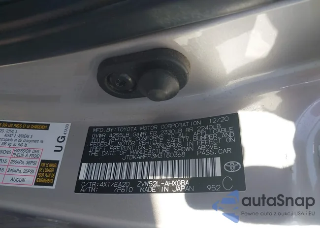 JTDKAMFP3M3180368: 41083033