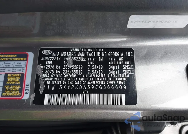 5XYPKDA59JG366609: 41090231