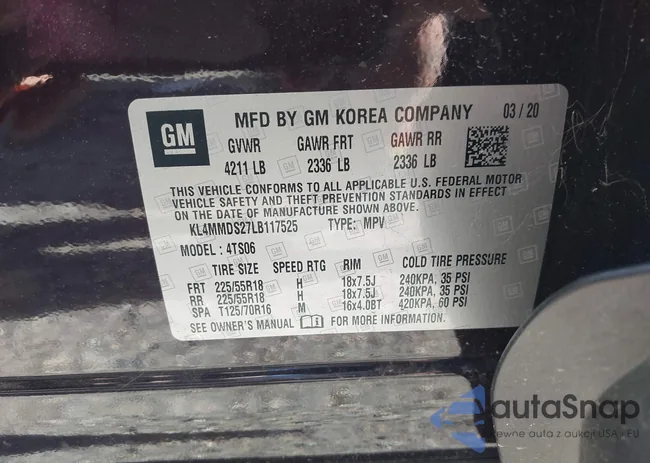 KL4MMDS27LB117525: 41091491