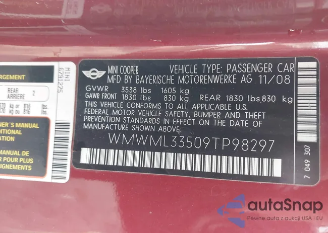 WMWML33509TP98297: 41092163