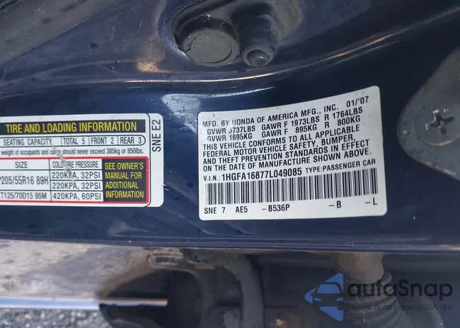 1HGFA16877L049085: 41093824