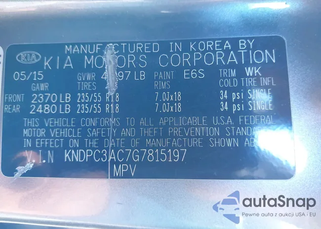 KNDPC3AC7G7815197: 41092946