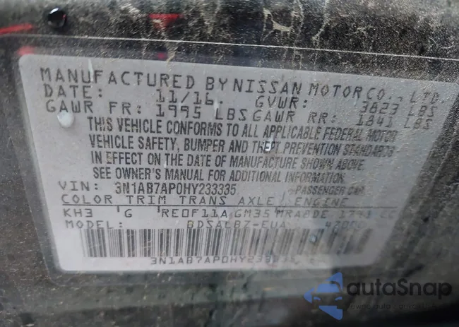 3N1AB7AP0HY233335: 41096701